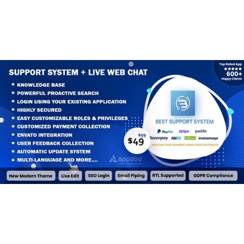 Support-System-Live-Web-Chat-Client-Desk-Ticket-Help-Desk.jpg Support System-Live Web Chat & Client Desk & Ticket Help Desk - Image 1