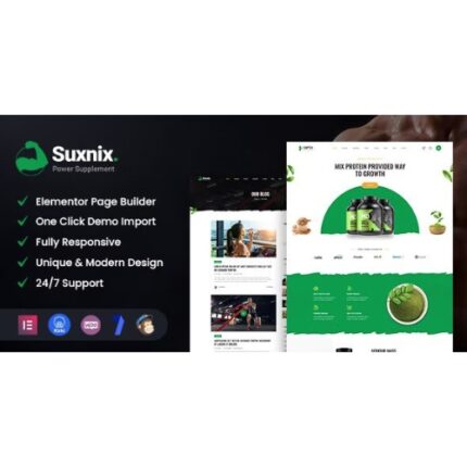 Suxnix – Health Supplement WordPress Theme