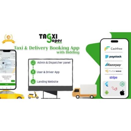 Tagxi Super Bidding – Taxi + Goods Delivery Complete Solution With Bidding Option