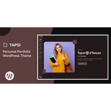Tapsi – Personal Portfolio WordPress Theme