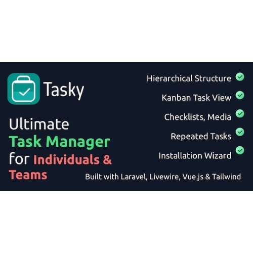 Tasky-Complete-Task-Management-Solution-Nulled.jpg Tasky – Complete Task Management Solution - Image 1