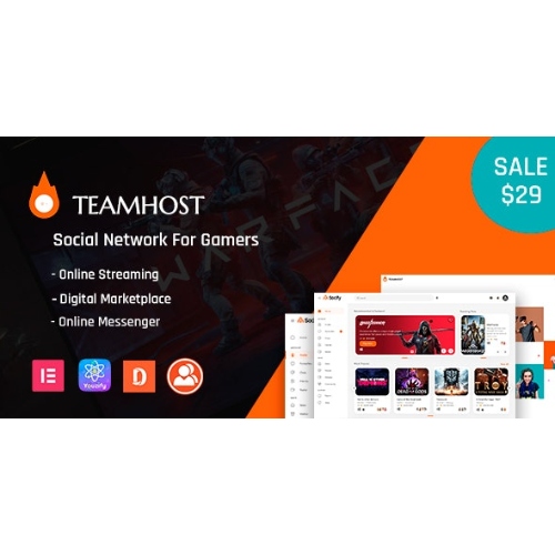 TeamHost-Gaming-Community-Theme.jpg TeamHost – Game Streaming Marketplace - Image 1