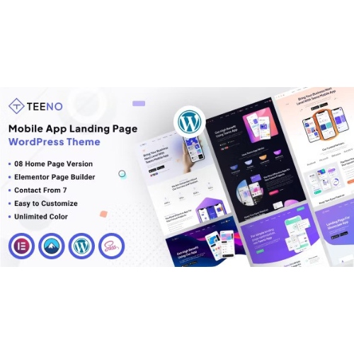 Teeno-App-Landing-WordPress-Theme.jpg Teeno – App Landing WordPress Theme - Image 1