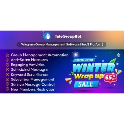 TeleGroupBot – Telegram Group Management Software (SaaS Platform)