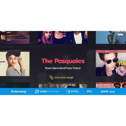 The Pasquales – DJ, Artist and Music Band WordPress Theme