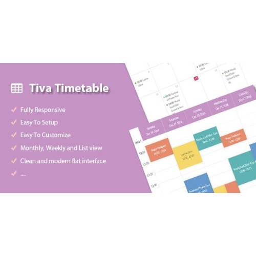 Tiva-Timetable-For-PHP-Free-Download.jpg Tiva Timetable For PHP - Image 1