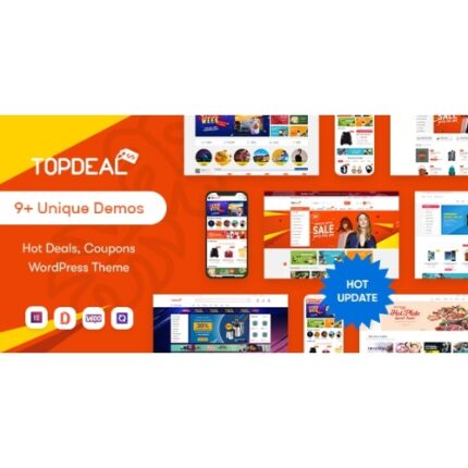 TopDeal – Multi Vendor Marketplace Elementor WooCommerce WordPress Theme (Mobile Layouts Ready)
