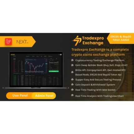 Tradexpro Exchange – Crypto Buy Sell and Trading platform, ERC20 and BEP20 Tokens Supported