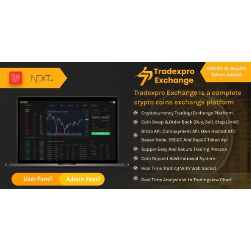 Tradexpro-Exchange-Crypto-Buy-Sell-and-Trading-platform-ERC20-and-BEP20-Tokens-Supported.jpg Tradexpro Exchange – Crypto Buy Sell and Trading platform, ERC20 and BEP20 Tokens Supported - Image 1