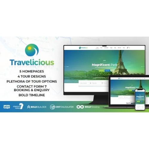 Travelicious.jpg Travelicious – Tour Operator Theme - Image 1