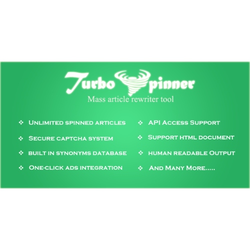 Turbo-Spinner-Article-Rewriter-System-Nulled-3.jpg Turbo Spinner: Article Rewriter - Image 1