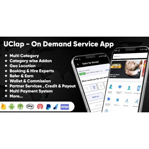 UClap-Nulled.jpg UClap – On Demand Home Service App | UrbanClap Clone | Android App with Interactive Admin Panel - Image 1
