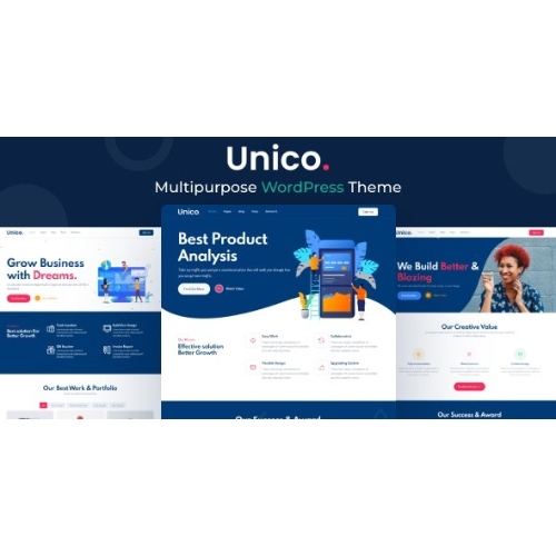 Unico-Nulled-Multipurpose-WordPress-Theme-Free-Download.jpg Unico – Multipurpose WordPress Theme - Image 1