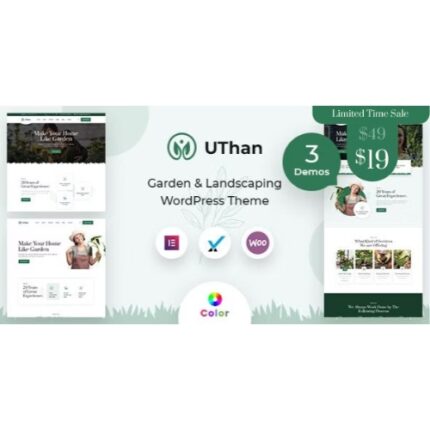 Uthan – Landscaping Gardening WordPress theme + RTL