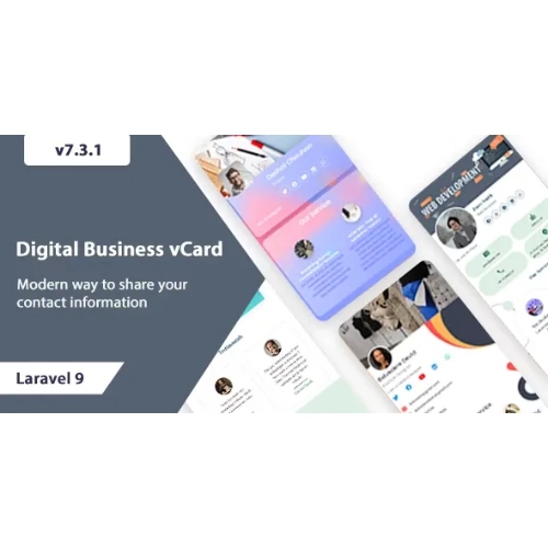 VCard-SaaS-1.jpg Infy vCard Saas : NFC Smart Business Card Builder - Image 1