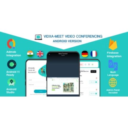 VIDXA MEET – Free Video Conferencing & Audio Conferencing App | Zoom Clone (Android + Admin Panel)