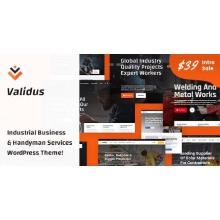 Validus – Industrial Business & Handyman Services WordPress Theme