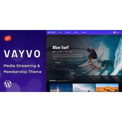 Vayvo – Media Streaming & Membership Theme