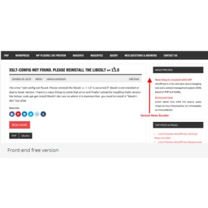 Vertical News Scroller Pro