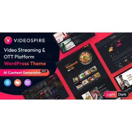 Videospire – Video Blog/Vlog Streaming & OTT Platform WordPress Theme with AI Content Generator
