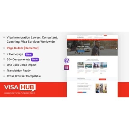 VisaHub – Immigration Consulting WordPress Theme