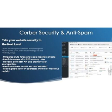 WP Cerber Security Pro – WordPress Antispam & Malware Scan