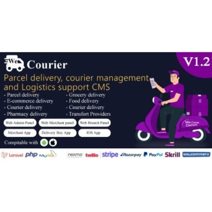 We Courier – Courier and logistics management CMS with Merchant,Delivery app