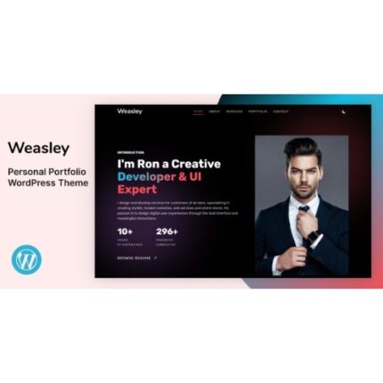 Weasley – Personal Portfolio WordPress Theme