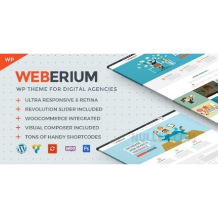 Weberium | Responsive WordPress Theme Tailored for Digital Agencies