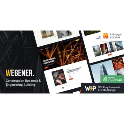 Wegener | Construction Business & Engineering Building WordPress Theme