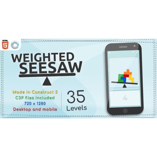 Weighted-Seesaw-HTML5-Casual-game.jpg Weighted Seesaw – HTML5 Casual game - Image 1
