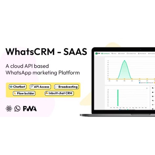 WhatsCRM-Chatbot-Flow-Builder-API-Access-WhatsApp-CRM-SAAS-System.jpg WhatsCRM – Chatbot, Flow Builder, API Access, WhatsApp CRM SAAS System - Image 1