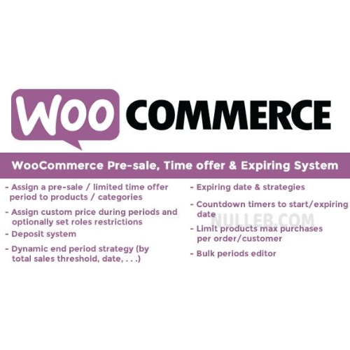 WooCommerce-Pre-sale-Time-offer-Expiring-System.jpg WooCommerce Pre-sale, Time offer & Expiring System - Image 1