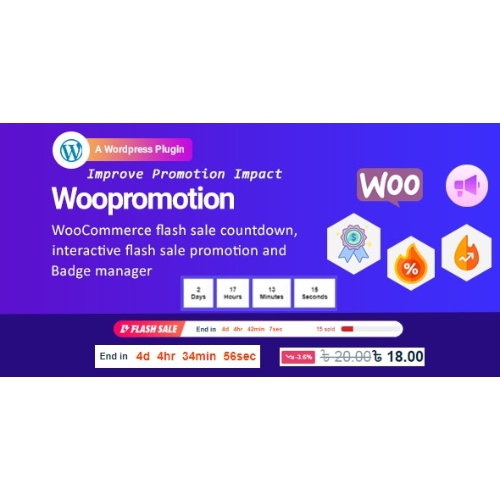 Woopromotion-WooCommerce-product-promotion-sale-countdown-and-Badge-Manager.jpg Woopromotion – WooCommerce product promotion sale countdown and Badge Manager - Image 1