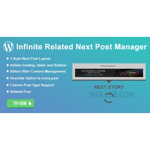 WordPress-Infinite-Related-Next-Post-Manager.jpg WordPress Infinite Related Next Post Manager - Image 1