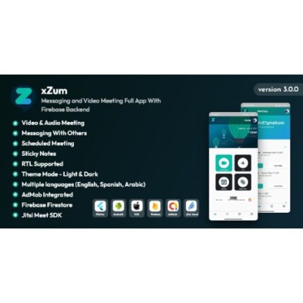 XZum – Messaging and Video Meeting Full App With Firebase Backend
