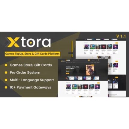 Xtora – Games TopUp, Store & Gift Cards Seller with Preorder Management