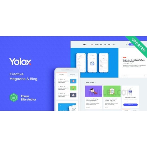 Yolox-Modern-WordPress-Blog-1.jpg Yolox | Modern WordPress Blog Theme for Business & Startup - Image 1