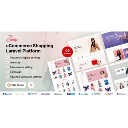 Zaika eCommerce CMS – Laravel eCommerce Shopping Platform