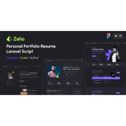 Zelio – Personal Portfolio Resume Laravel Script