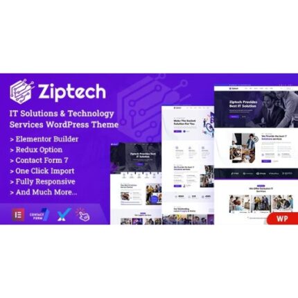 Ziptech – IT Solutions Technology WordPress Theme