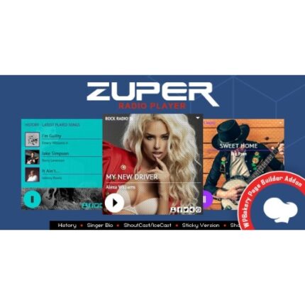 Zuper – Shoutcast and Icecast Radio Player With History – Addon For for WPBakery Page Builder