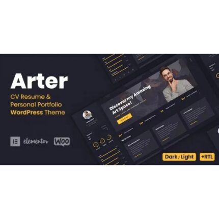 Arter – Personal Portfolio Resume Theme