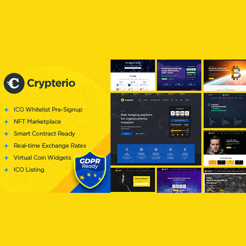 crypterio.jpg Crypterio – NFT and Crypto Landing Page WordPress Theme - Image 1