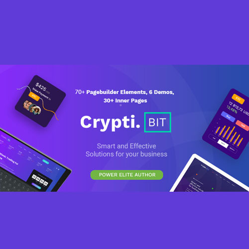 cryptibit.jpg CryptiBIT – Technology, Cryptocurrency, ICO/IEO Landing Page WordPress theme - Image 1