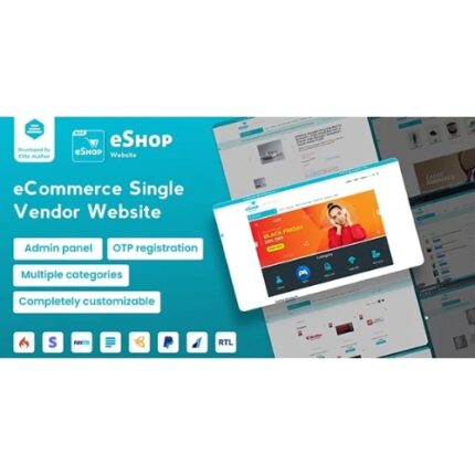 eShop Web- eCommerce Single Vendor Website | eCommerce Store Website