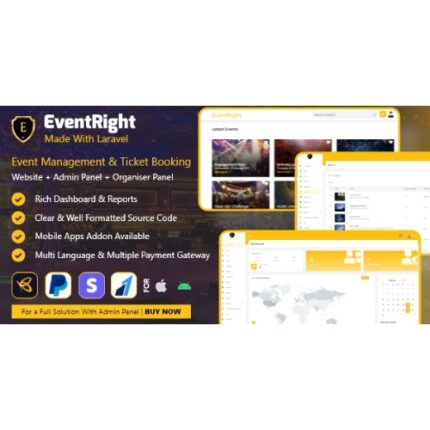 EventRight – Ticket Sales and Event Booking & Management System – (saas)
