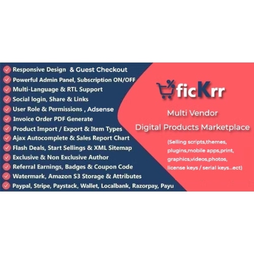 ficKrr-Multi-Vendor-Digital-Products-Marketplace-With-Subscription-Nulled.jpg ficKrr – Multivendor Digital Marketplace With Subscription - Image 1