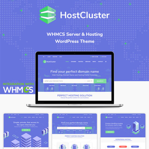 hostcluster.jpg HostCluster – WHMCS Hosting WordPress Theme - Image 1