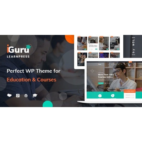 iGuru-Education-Courses-WordPress-Theme.jpg iGuru – Education & Courses WordPress Theme - Image 1